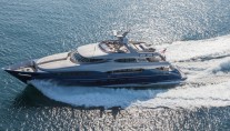 46m superyacht Vulcan - side view